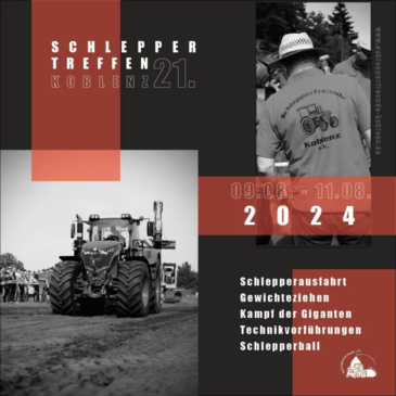 Schleppertreffen Koblenz – 9.08.-11.08.2024